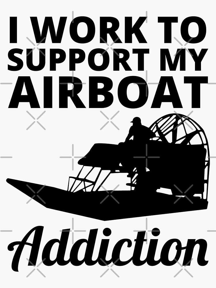 Airboat Fanboat Airboating Planeboat Swamp boat Poster for Sale by  CuteDesigns1