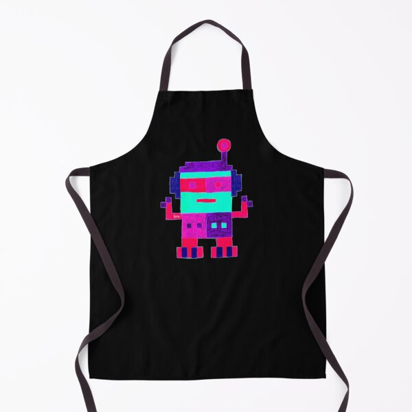 Item preview, Robot 3 (black background) designed and sold by MentaLee.