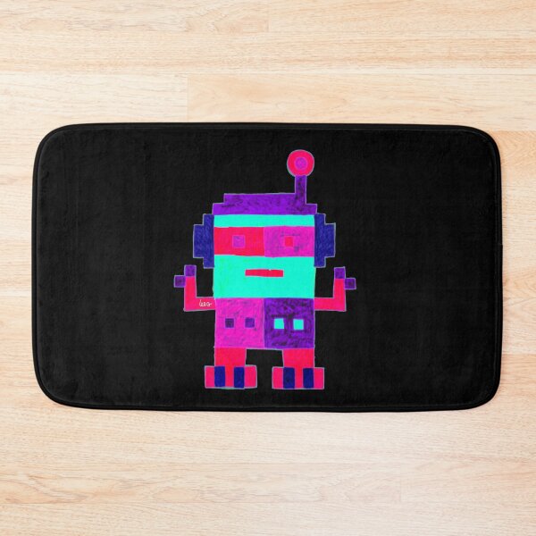 Item preview, Robot 3 (black background) designed and sold by MentaLee.