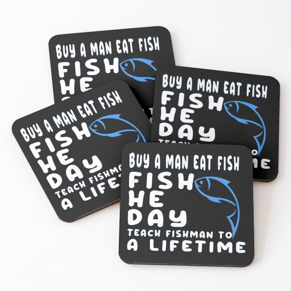 Item preview, buy a man eat fish he day teach fishman to a lifetime t-shirt designed and sold by AZZDINE kholti.