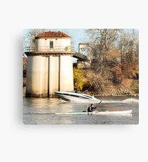 under power on the Sacramento River Metal Print