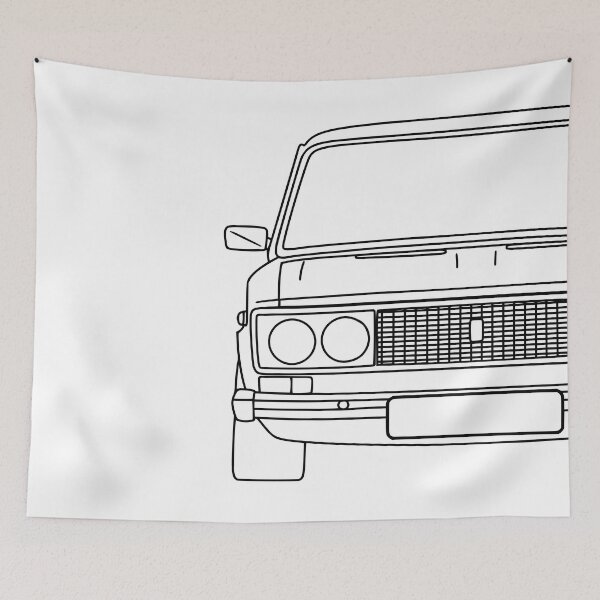 Item preview, Lada 2106 black lines designed and sold by EdimDesign.