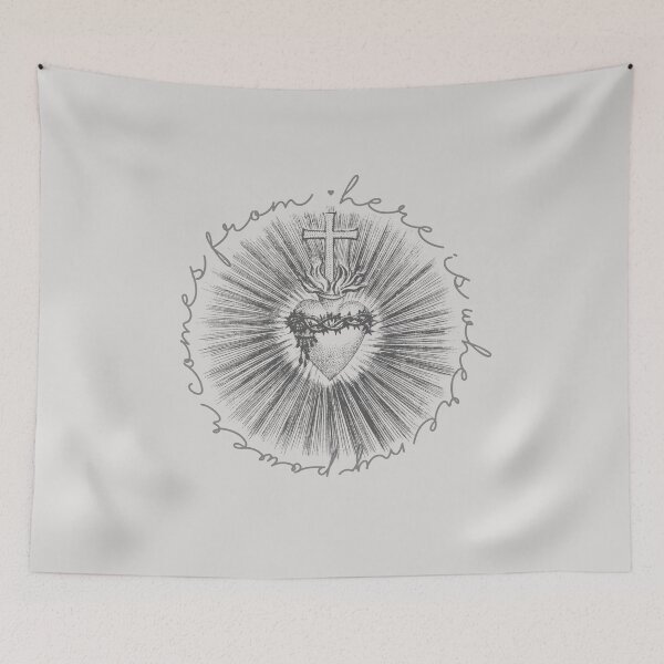 Item preview, My Sacred Heart Power Framed Art Print designed and sold by MagicWolfStar.