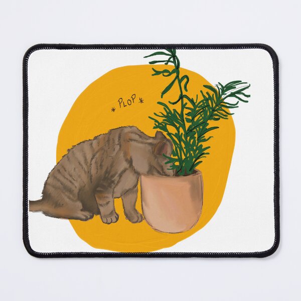 Item preview, Plop! Kitty Found a Plant designed and sold by NettlesandPaint.