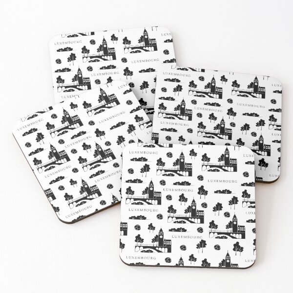 Item preview, Luxembourg, monochrome seamless pattern designed and sold by OM-lova.