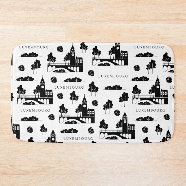 Item preview, Luxembourg, monochrome seamless pattern designed and sold by OM-lova.