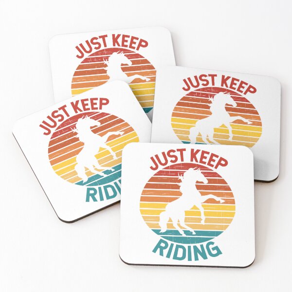 Item preview, Just Keep Riding Horse Sunset Design designed and sold by SarahJisri.