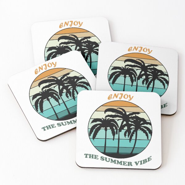 Item preview, Enjoy The Summer Vibe Palm Tree Sunset Design designed and sold by DeliveryGeorge.