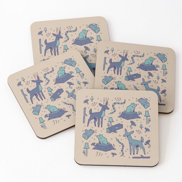 Item preview, Wildlife Pattern (Blue) designed and sold by KnightAshes.