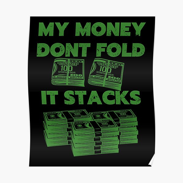 Sterling Silver Mens Stack or Starve Money Dollar Bag Icy Custom