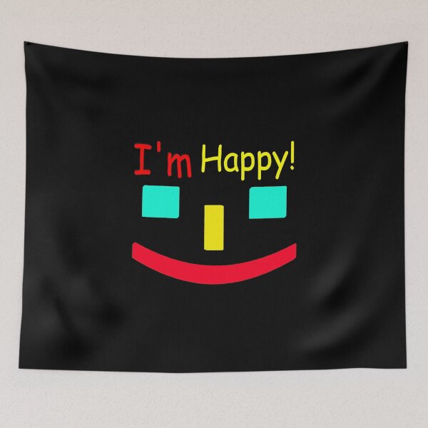Item preview, "I'm Happy" Cute Design. Buy Now designed and sold by Health And Fitness Posts e-Store.