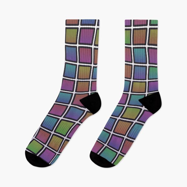 Item preview, colorful tiles pattern designed and sold by MinEkkoArt.