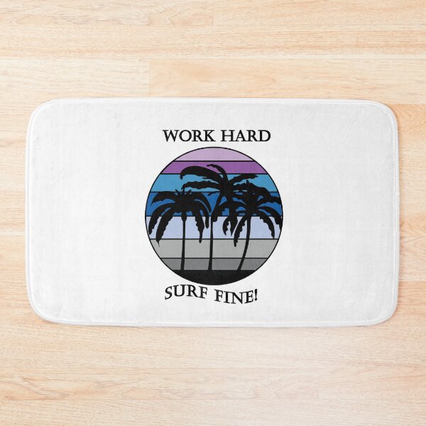 Item preview, Work Hard Surf Fine Purple Sunset Design designed and sold by DeliveryGeorge.