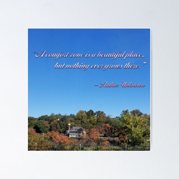 Item preview, Comfort Zone quote designed and sold by JadeRyder.