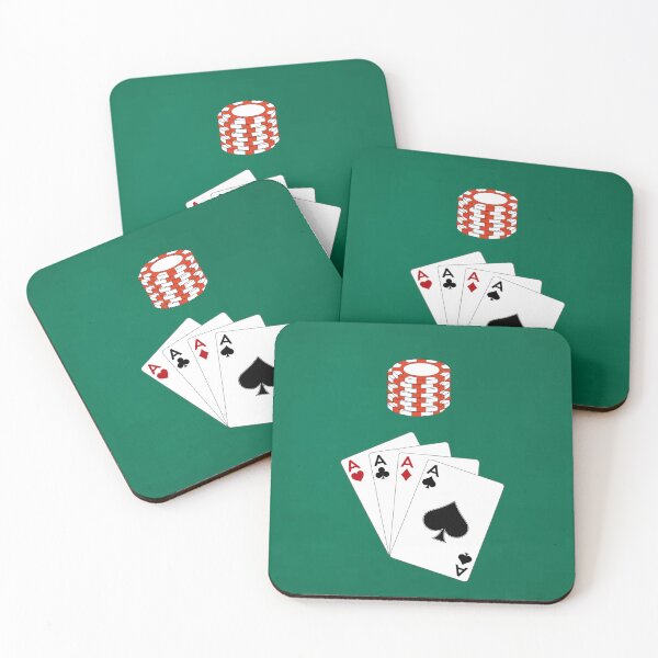 Item preview, Poker 4 of a Kind Aces designed and sold by StiickitLLC.
