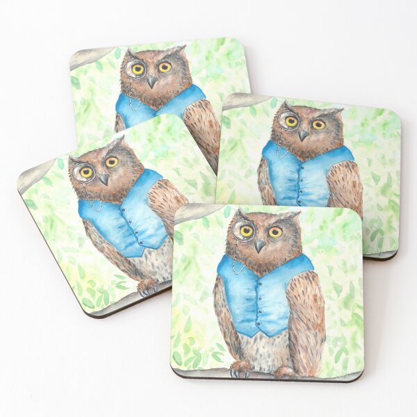 Item preview, Fancy and Educated Owl Friend  designed and sold by Kelley-Art.