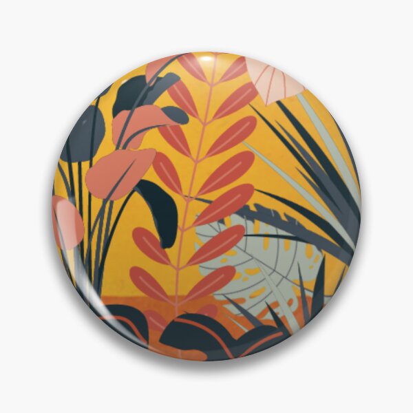 Item preview, Colorful Tropical Jungle Leaves Pattern Design designed and sold by antevasinart.