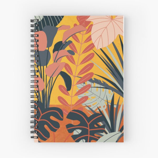 Item preview, Colorful Tropical Jungle Leaves Pattern Design designed and sold by antevasinart.