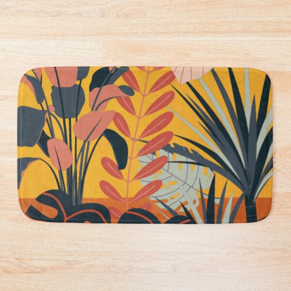 Item preview, Colorful Tropical Jungle Leaves Pattern Design designed and sold by antevasinart.