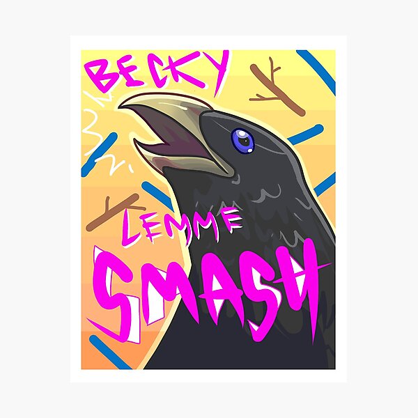 Lemme Smash Wall Art Redbubble - roblox lemme smash audio