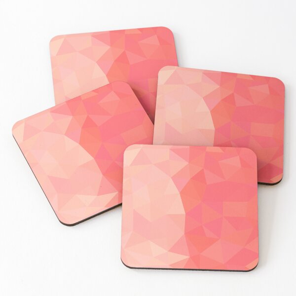 Item preview, Peach and Light Red Abstract Geometric Pattern Design designed and sold by patternsoup.