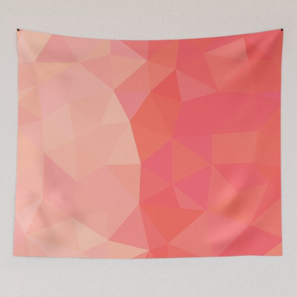 Item preview, Peach and Light Red Abstract Geometric Pattern Design designed and sold by patternsoup.