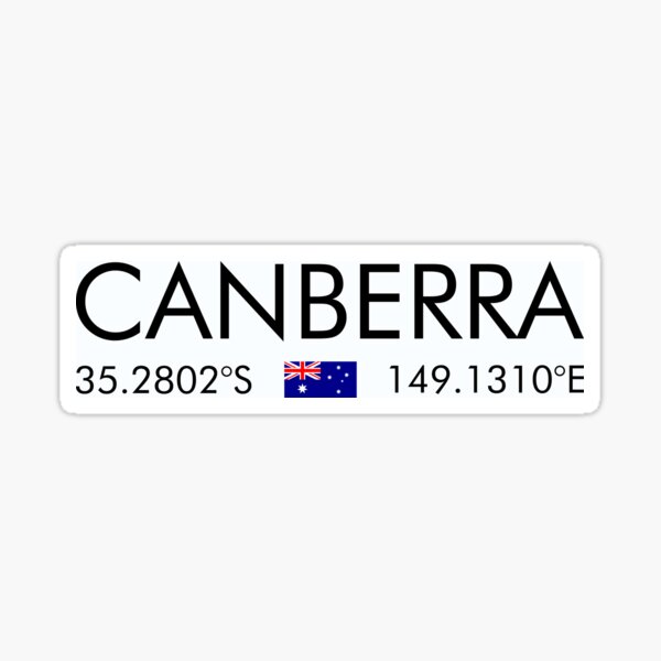 Item preview, Australia - Canberra City Coordinates designed and sold by n0madd.