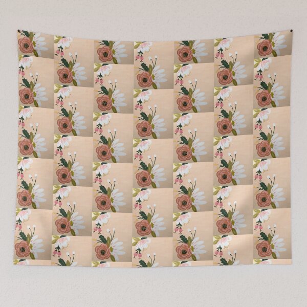 Item preview, Abstract Flowers and Cream 2 designed and sold by Shelly  Moore.