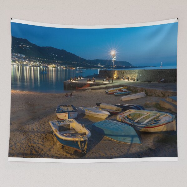 Item preview, Cefalu night beach designed and sold by hawkie.