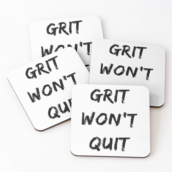Item preview, GRIT WON'T QUIT Design designed and sold by Craftynistia.