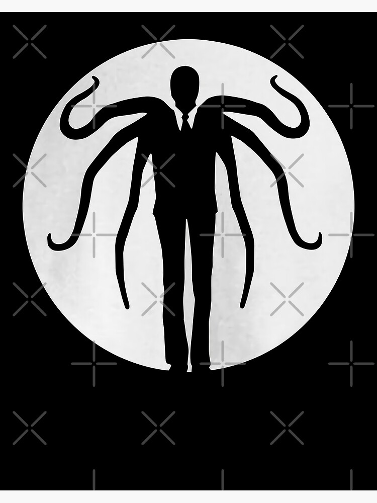 Halloween Pop Culture Terror Slenderman Icon Single Stock