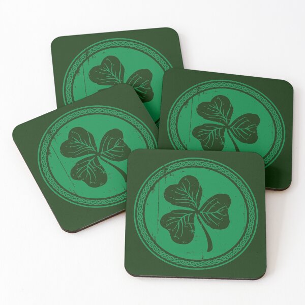 Item preview, Clover & Braid - dark green designed and sold by travbos.