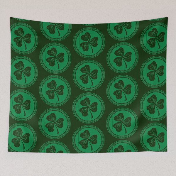 Item preview, Clover & Braid - dark green designed and sold by travbos.