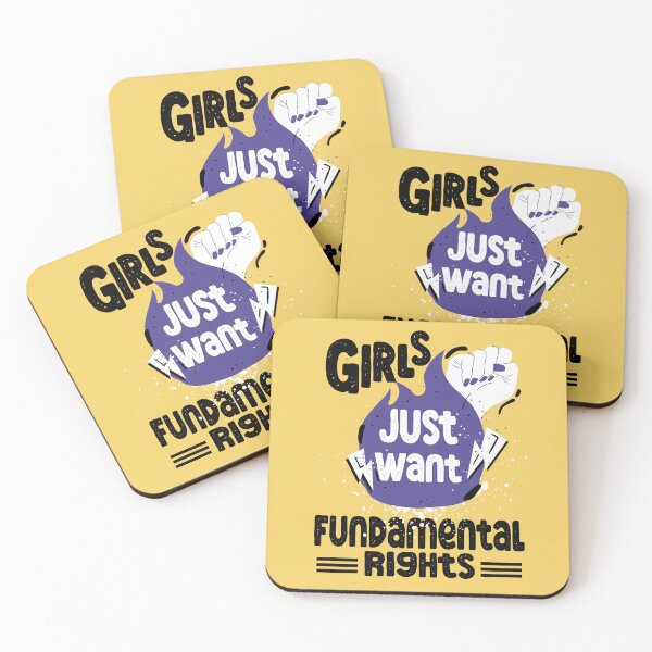 Item preview, Girls Just Want To Have Fundamental Rights designed and sold by Heddar Badreddine.