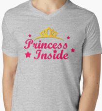 Princess inside womenT -shirt Men's V-Neck T-Shirt