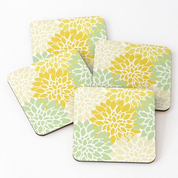 Item preview, Abstract Floral Flowers - Yellow / Green designed and sold by DonnaSiggy.