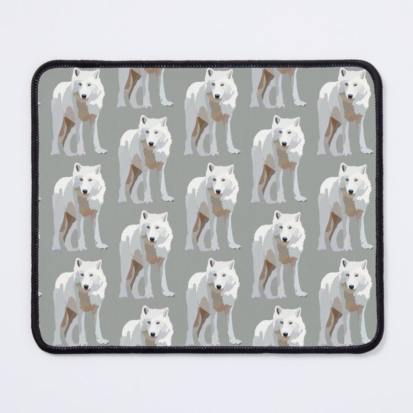 Item preview, A is for Arctic Wolf,Wolf Illustration – Majestic Wild Canine Wildlife Art designed and sold by PrettylittlepastelUk.