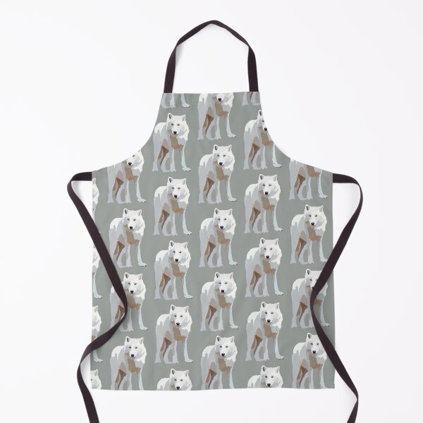 Item preview, A is for Arctic Wolf,Wolf Illustration – Majestic Wild Canine Wildlife Art designed and sold by PrettylittlepastelUk.