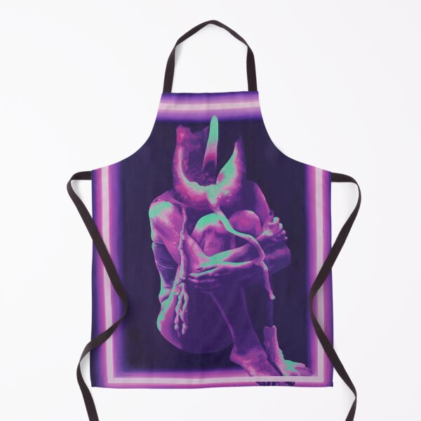 Artikelvorschau, Burnout, Ölgemälde, surrealistische Frau mit schmelzendem Kerzenkopf, Vaporwave-Farbpalette entworfen und verkauft von CheHojas.