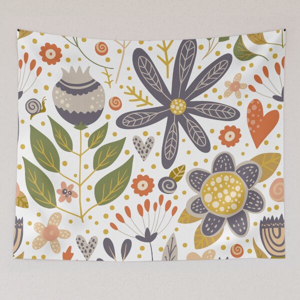 Item preview, Cute Colorful Cartoon Floral Pattern Design designed and sold by antevasinart.