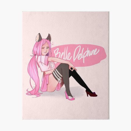 Belle Delphine minecraft  Art Board Print for Sale by bestizeyy