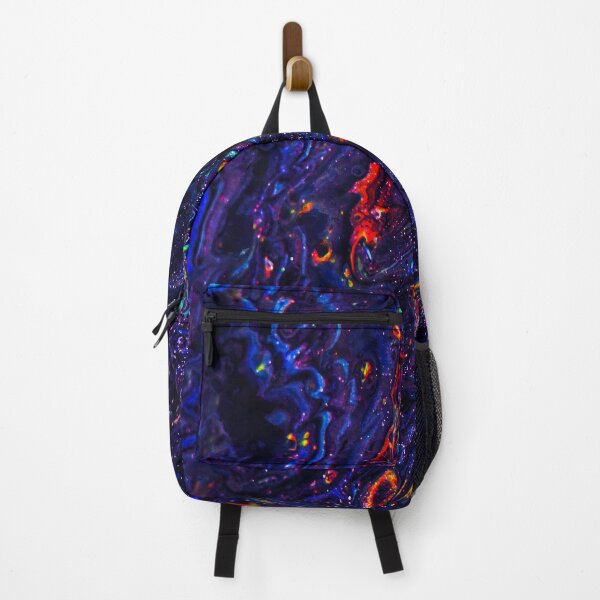 Item preview, Aesthetic Purple Deep Space Oil Fluid Art, Holograph Purple Pink Yellow Green Liquid, Colorful Glitch Psychedelic Wavy Marble, Oil Fluid Universe Stars Background Abstract Art designed and sold by Trendymotion.
