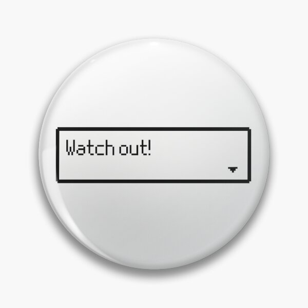 Item preview, "Watch out!" Pixel Speech Box designed and sold by Little Lamb's Lore.