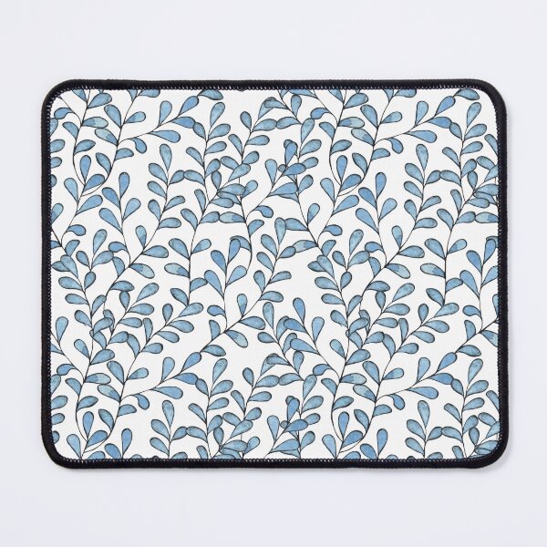 Item preview, Tiny Blue Leaves Pattern Design designed and sold by antevasinart.