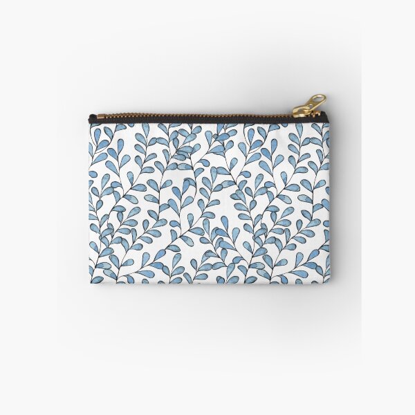Item preview, Tiny Blue Leaves Pattern Design designed and sold by antevasinart.
