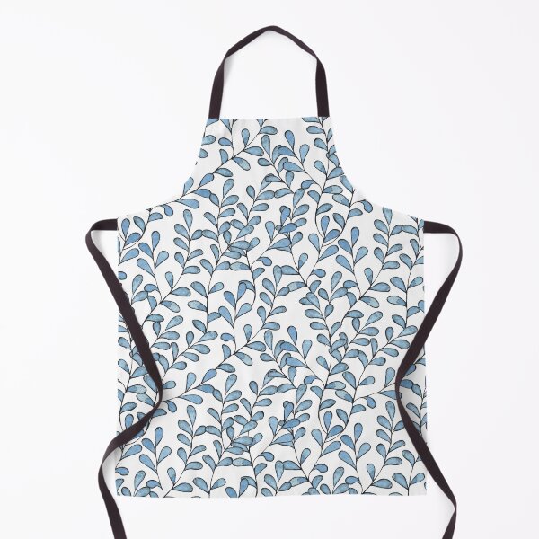 Item preview, Tiny Blue Leaves Pattern Design designed and sold by antevasinart.