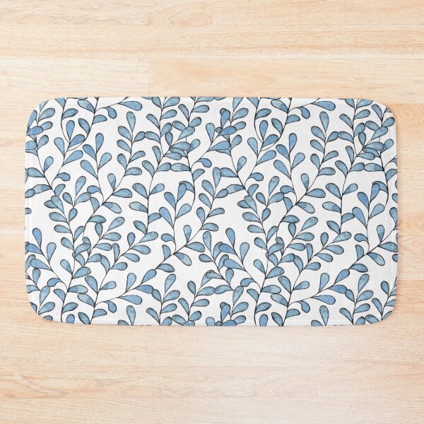 Item preview, Tiny Blue Leaves Pattern Design designed and sold by antevasinart.