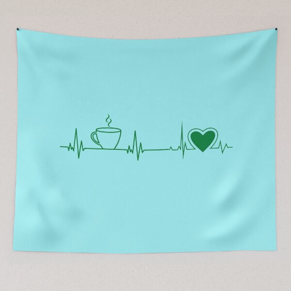 Item preview, Coffee Cup & Heartbeat designed and sold by HappyLife4U.