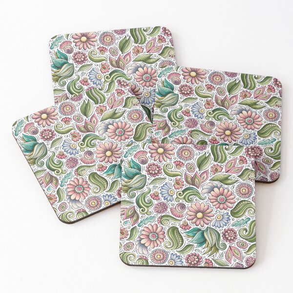 Item preview, Cartoon Floral Doodle Pattern designed and sold by antevasinart.