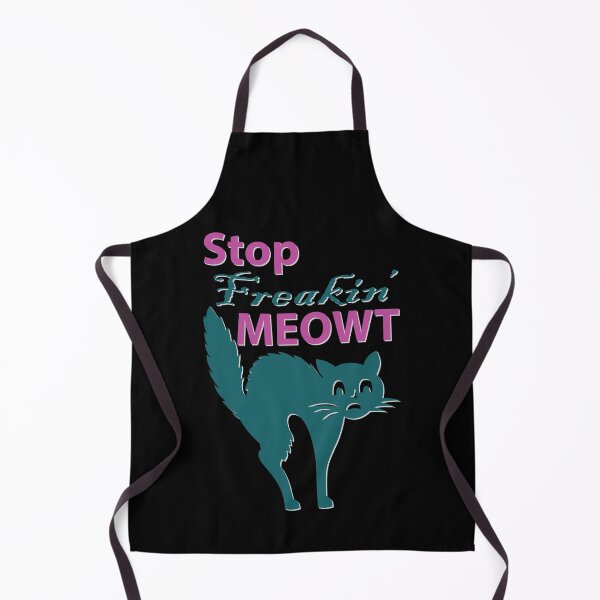 Item preview, Funny Cat Saying Graphic, Stop Freakin' MEOWT, Funny Cat Lover Design designed and sold by NobizArtwerkz.